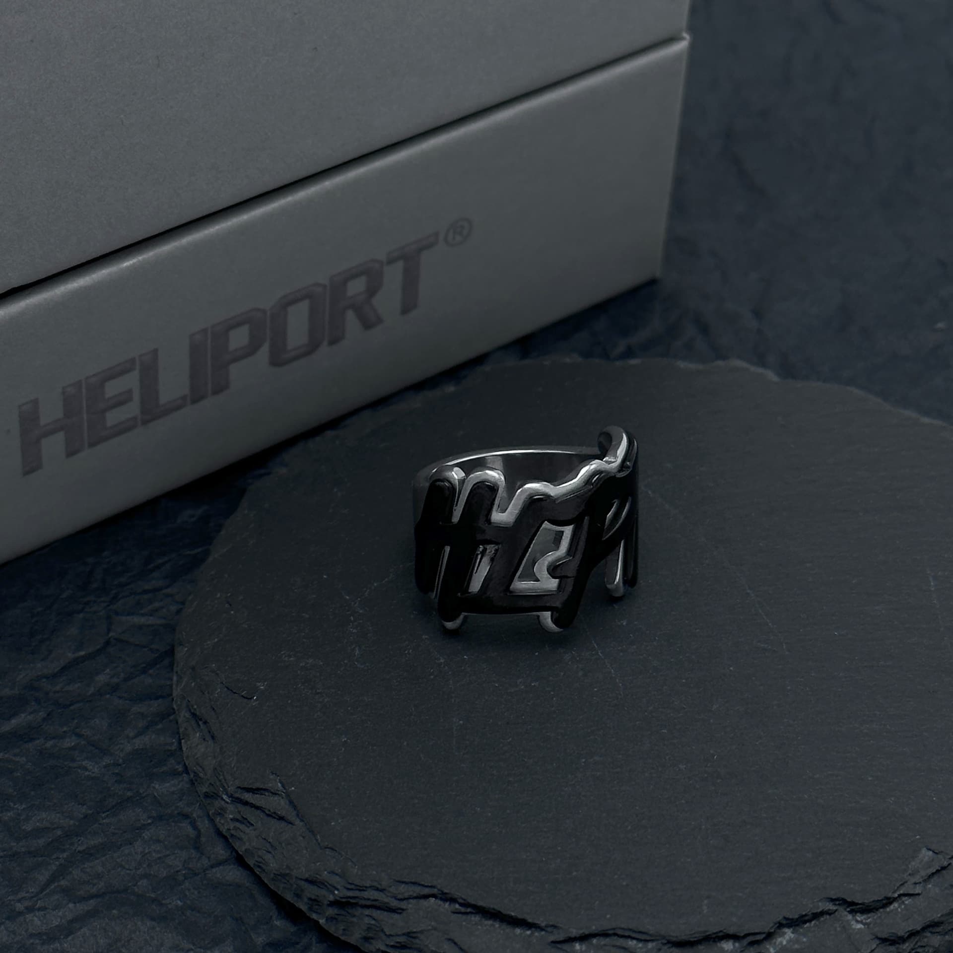 Кольцо HELIPORT Кольца из титана и стали унисекс - изображение 10