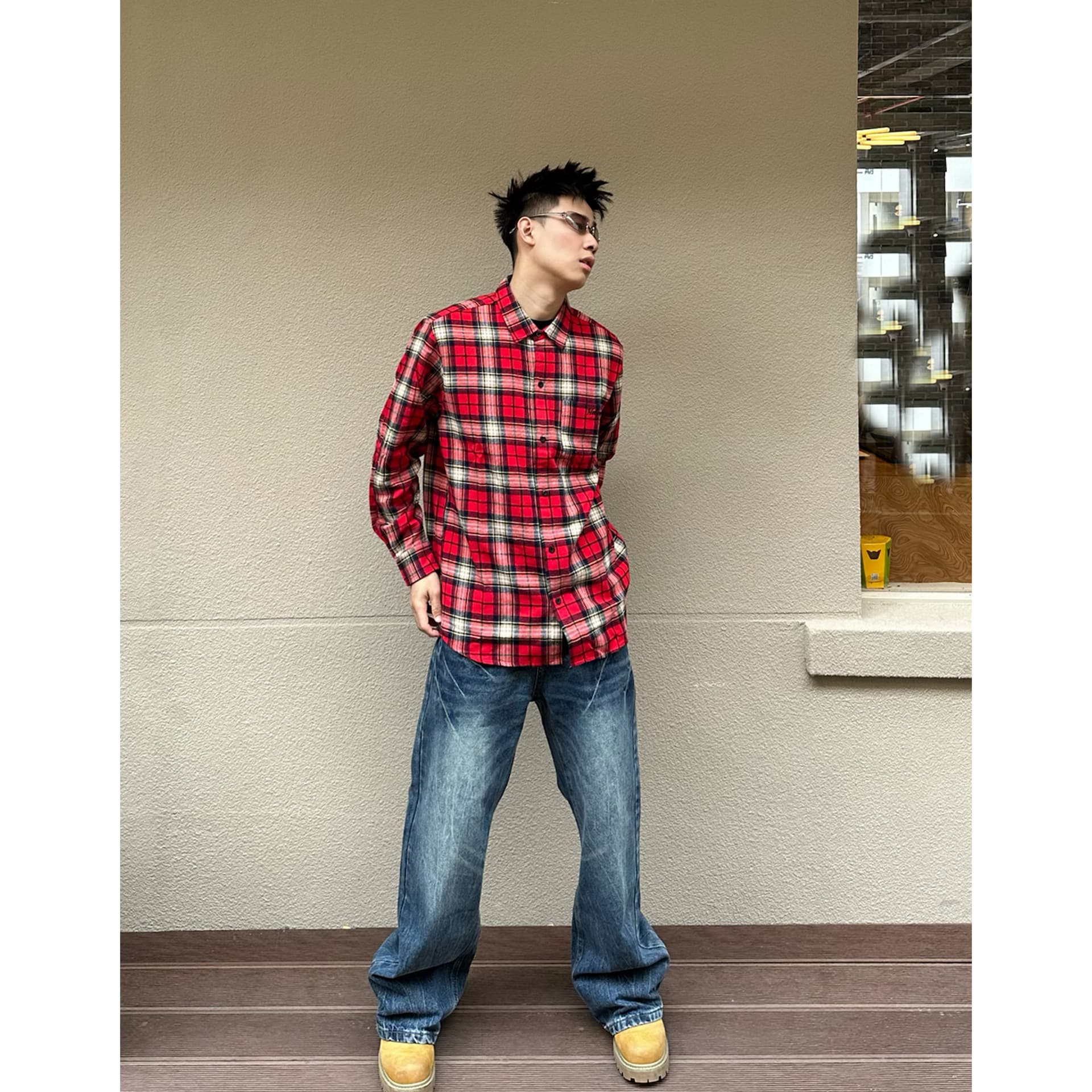 Рубашка HELIPORT Red Unisex Shirts HELIPORT Красный Унисекс Рубашки - изображение 4