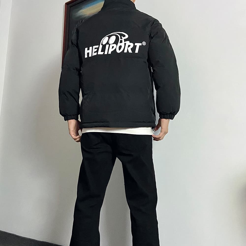 Зимняя куртка пуховик HELIPORT Пуховик Унисекс Черный - изображение 3