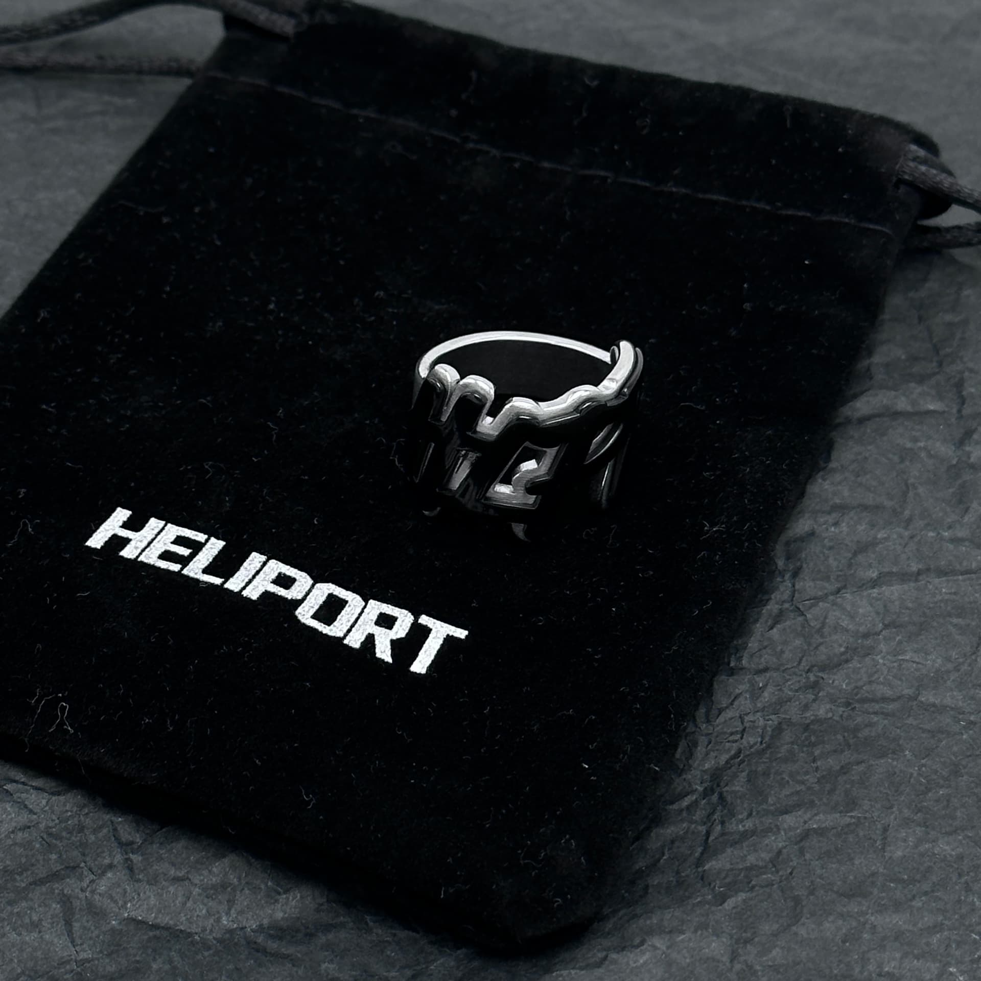 Кольцо HELIPORT Кольца из титана и стали унисекс - изображение 11