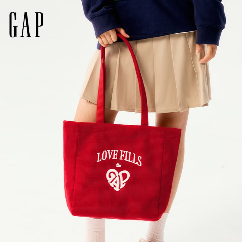 Мини-сумка GAP Ткань Сумки через плечо Большой Унисекс Красный - изображение 4
