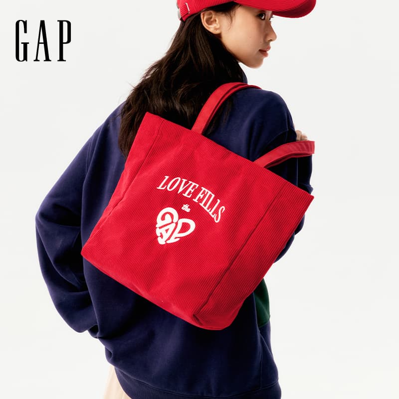 Мини-сумка GAP Ткань Сумки через плечо Большой Унисекс Красный - изображение 5