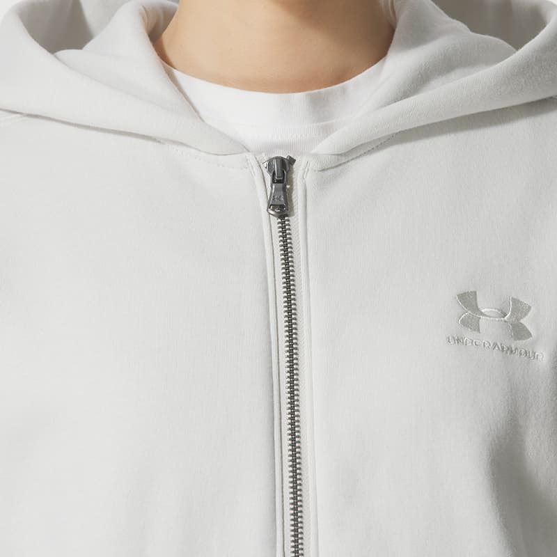 Худи Толстовка Under Armour Icon женская белая - изображение 5