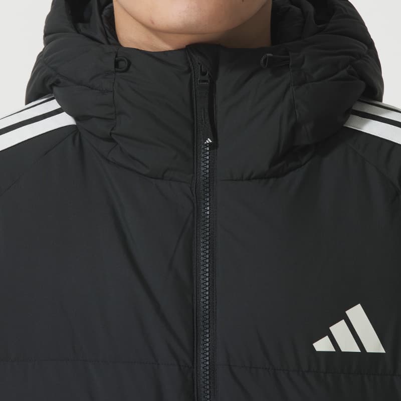 Куртка Adidas 3 Stripes 3S L DOWN JKT Пуховики и Пальто Мужской Черный - изображение 3