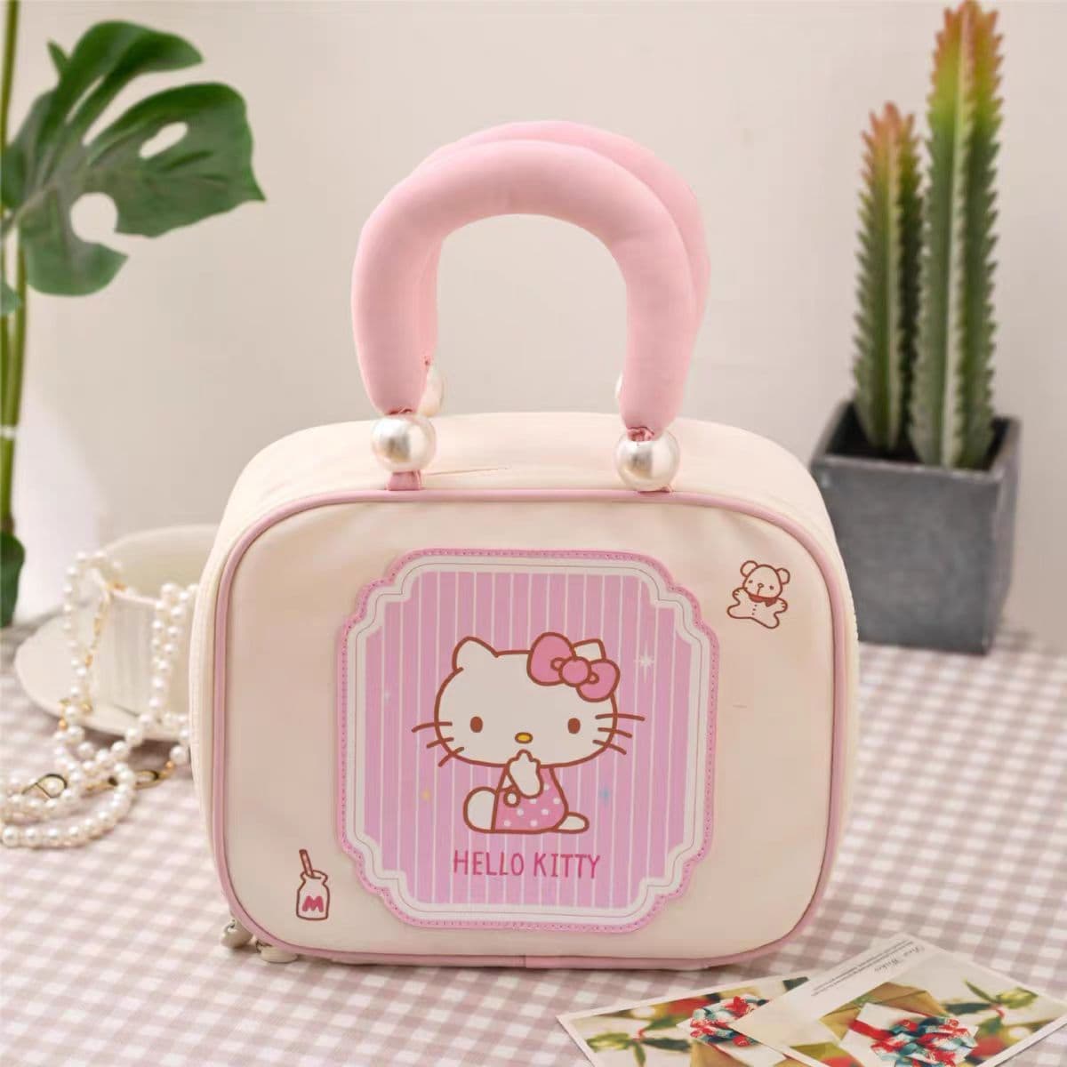 Sanrio Hello Kitty Полиэстер Волокно Косметичка Женская Многоцветная - изображение 3