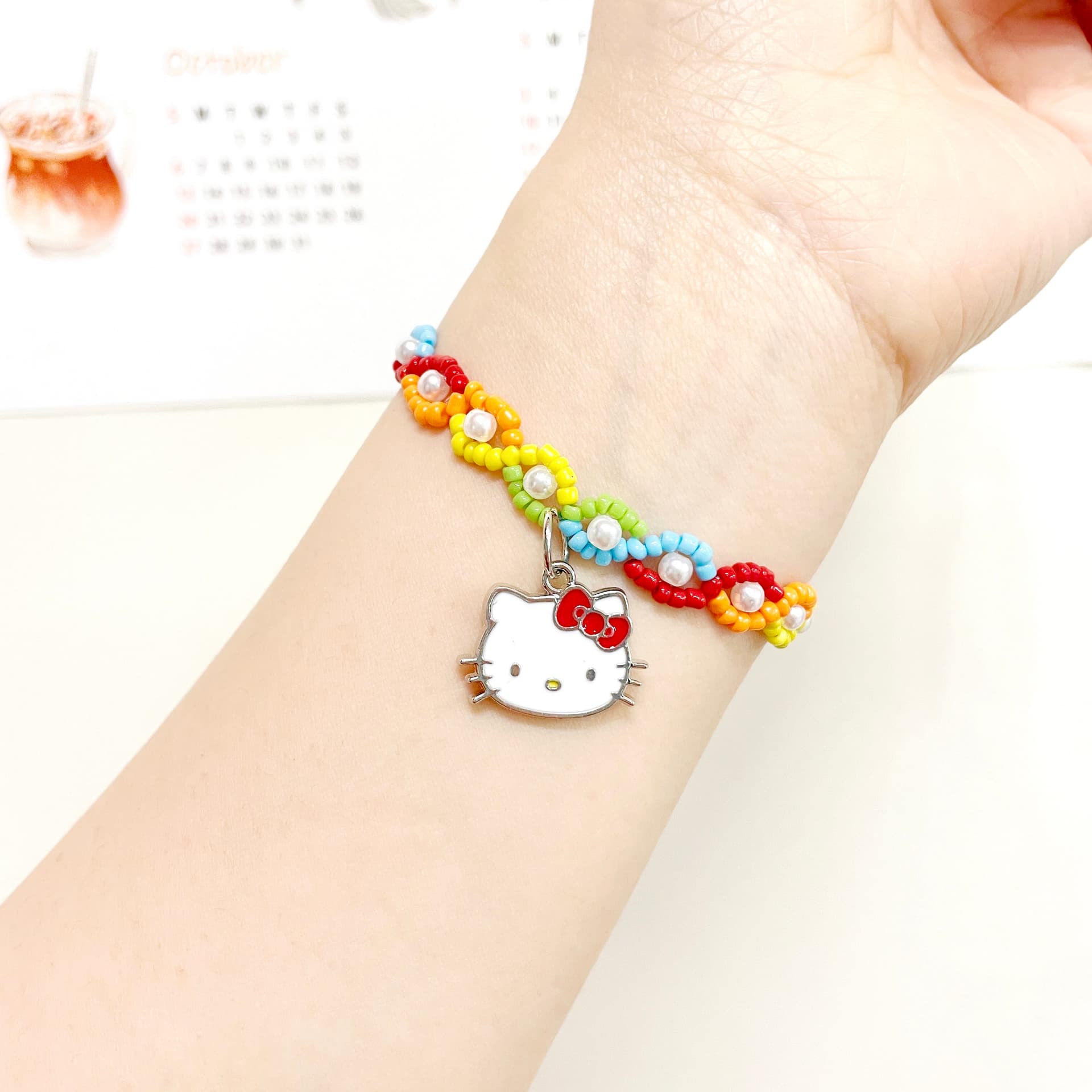 Браслет Sanrio x Hello Kitty Акрил Браслеты Женские - изображение 4