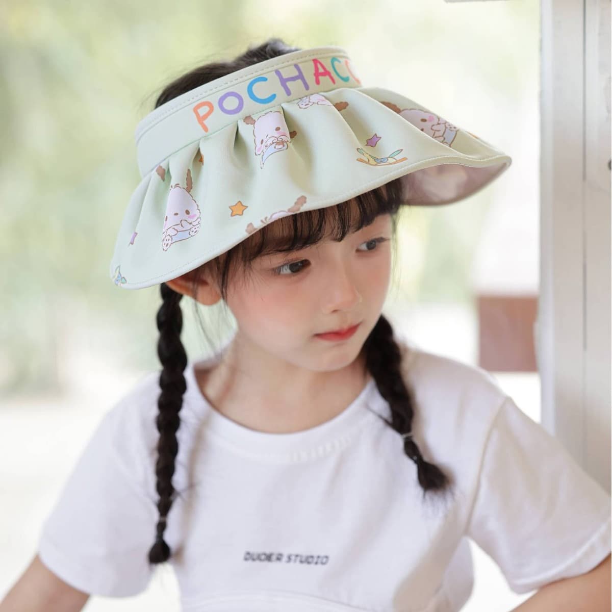Sanrio Poochie Полиэстеровые детские шляпы с защитой от солнца - изображение 5