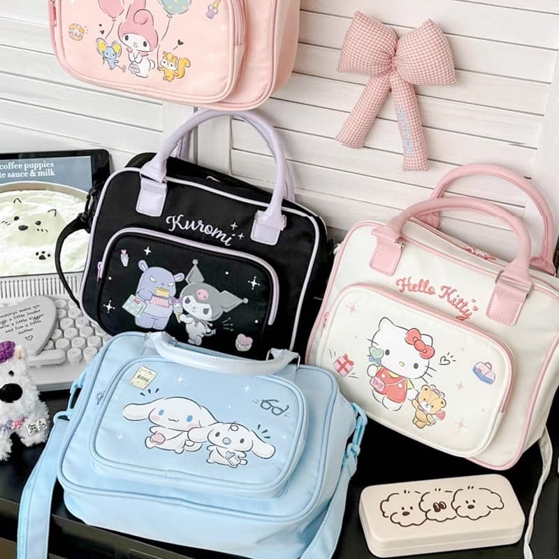 Сумка Санрио Cinnamoroll Полиэстеровая сумка через плечо сумка для женщин синяя - изображение 6