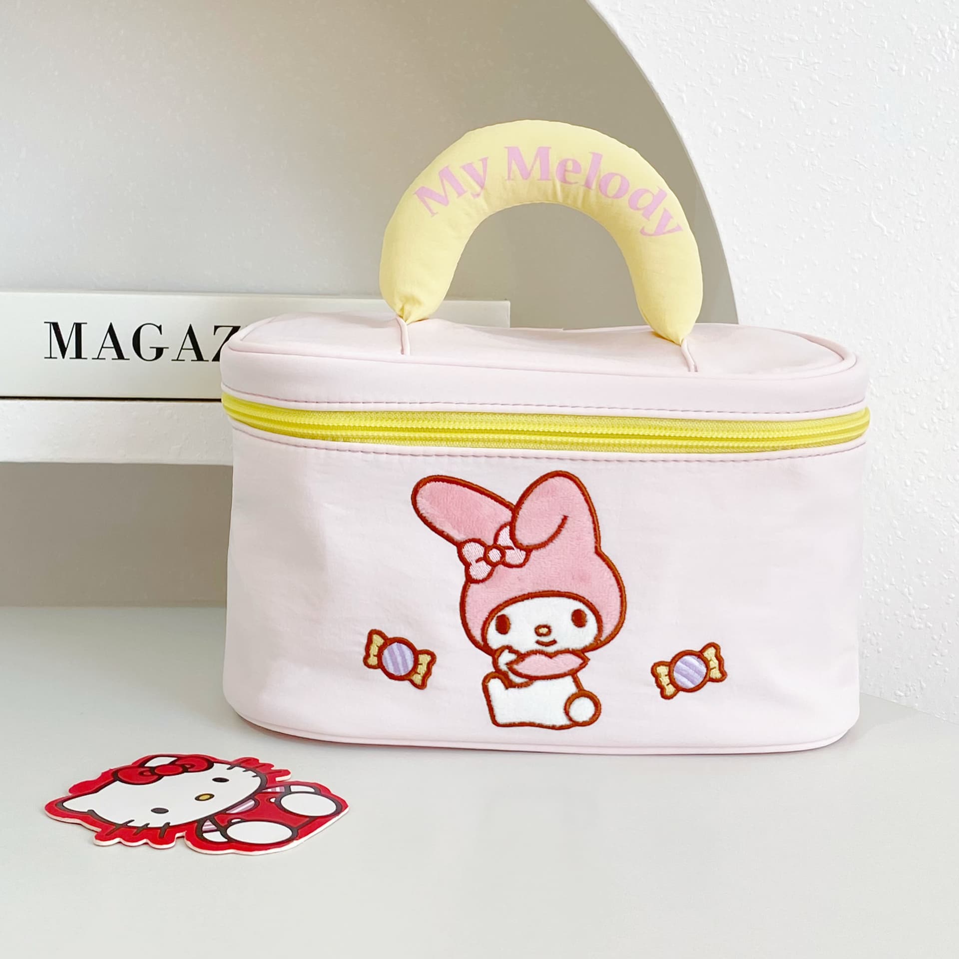 Sanrio Полиэстер Волокно Путешествие Хранение Сумка Женская Розовая - изображение 4