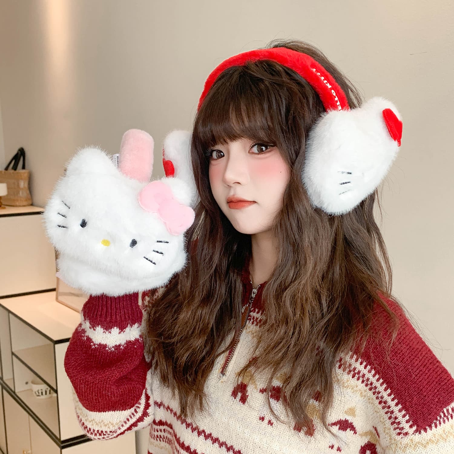 Sanrio Наушники с подвесками из полиэстерового волокна унисекс - изображение 3