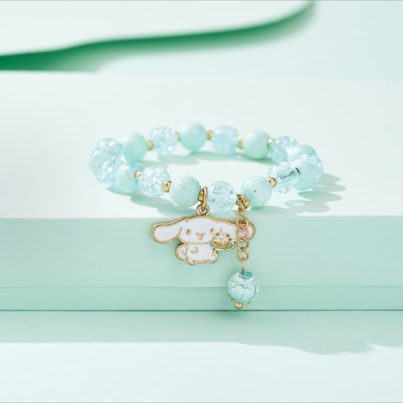 Sanrio X Синий Разноцветный Снег Эксклюзивный Изысканный Оригинальный Минималистичный Универсальный Милый Браслет Акриловые Бусины Принцесса В Бегах - изображение 7