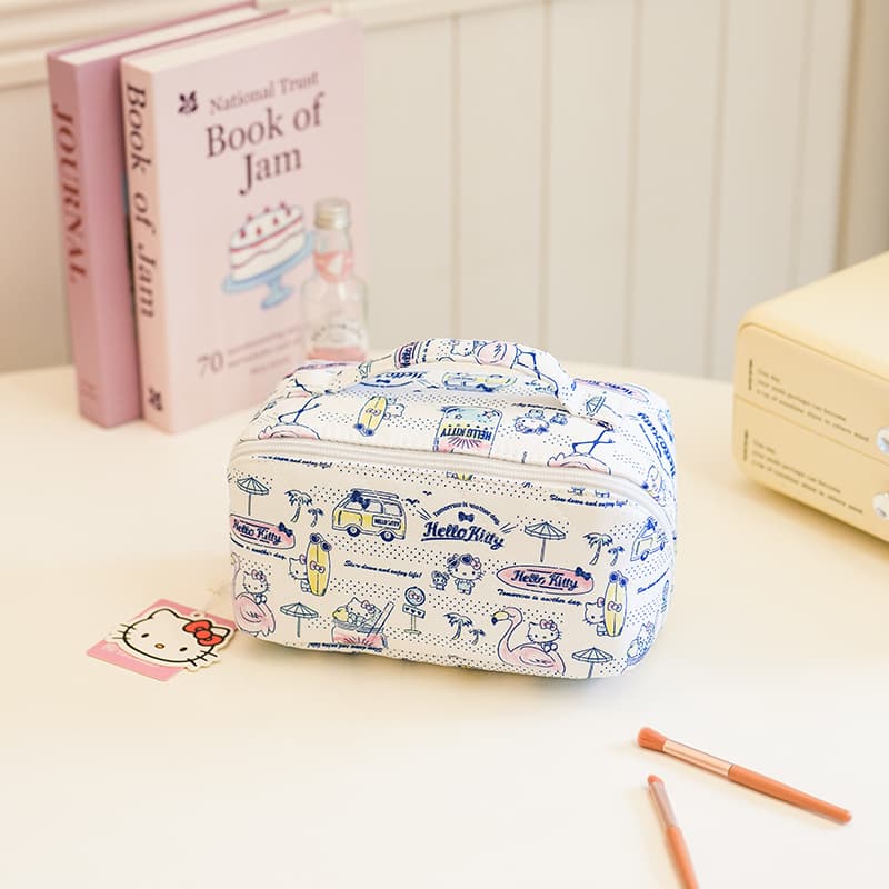 Санрио Полиэфирное волокно Makeup Bag Дорожные органайзеры Women's White - изображение 6