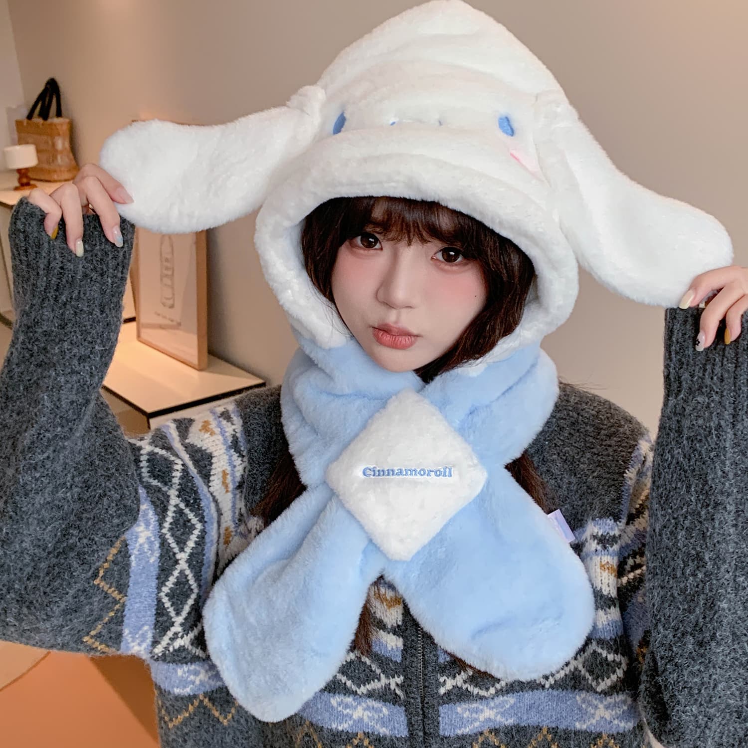 Sanrio Полиэстер Волокно Капюшоны и Плюшевые Шапки Унисекс - изображение 4