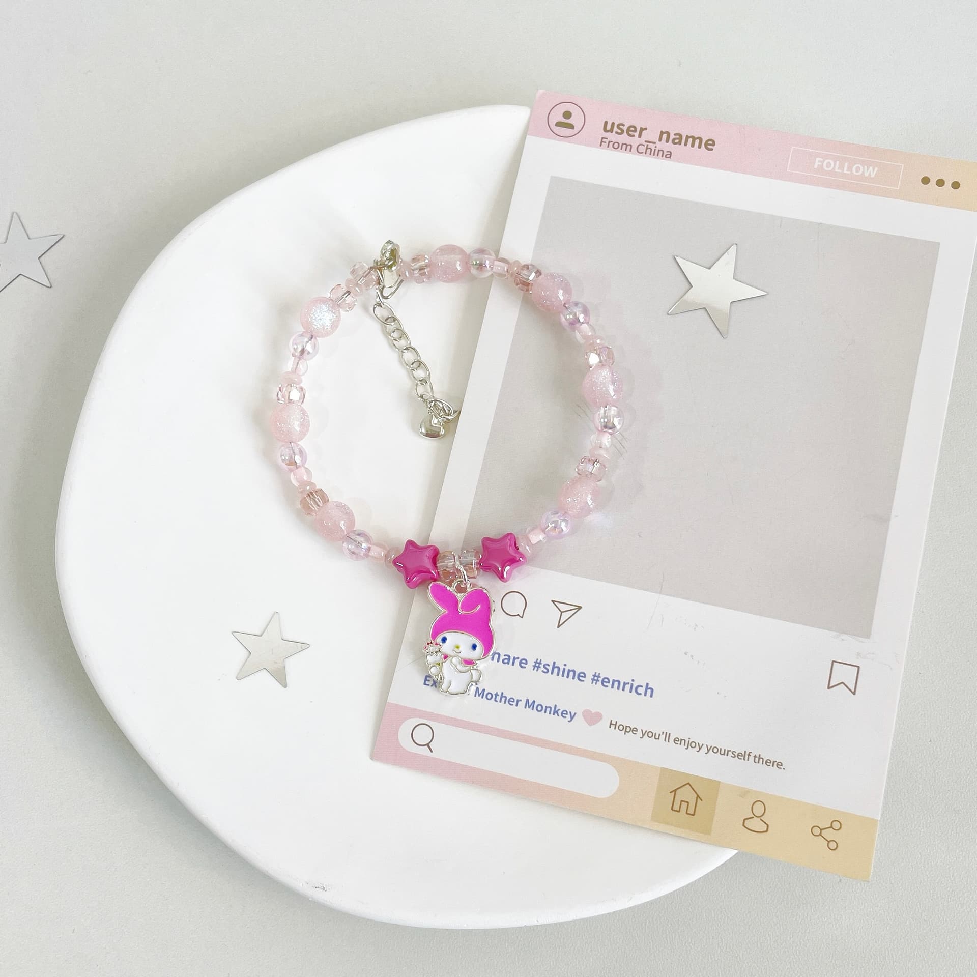 Браслет Sanrio Акриловые браслеты для женщин - изображение 5