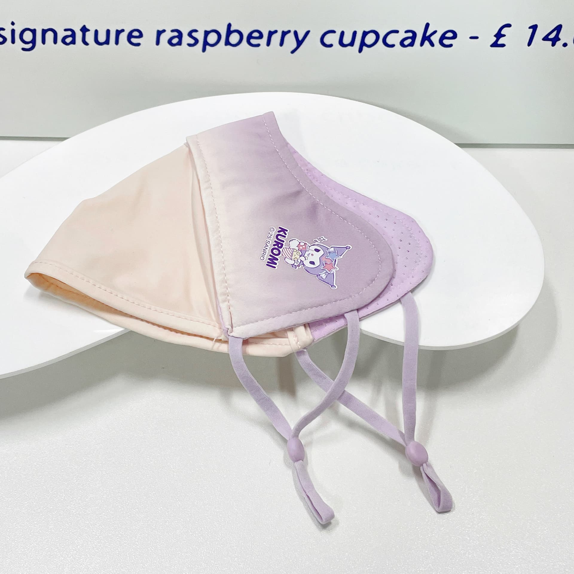 Sanrio x Куроми Черный милый 3D-кукла Унисекс солнцезащитная шапка с визором 100% полиамид - изображение 3