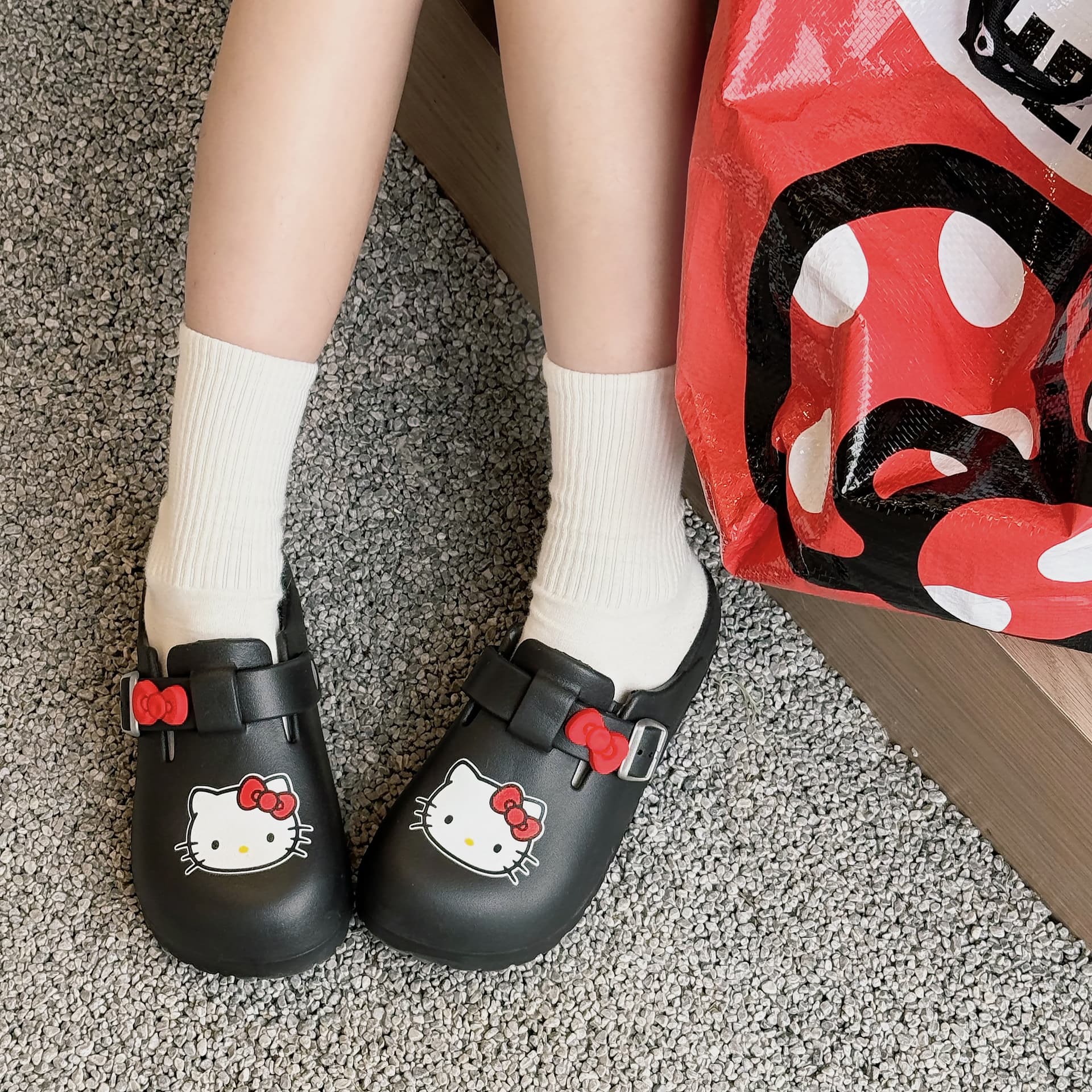 Сандалии Sanrio x Hello Kitty Дышащие закрытые тапочки для женщин - изображение 2