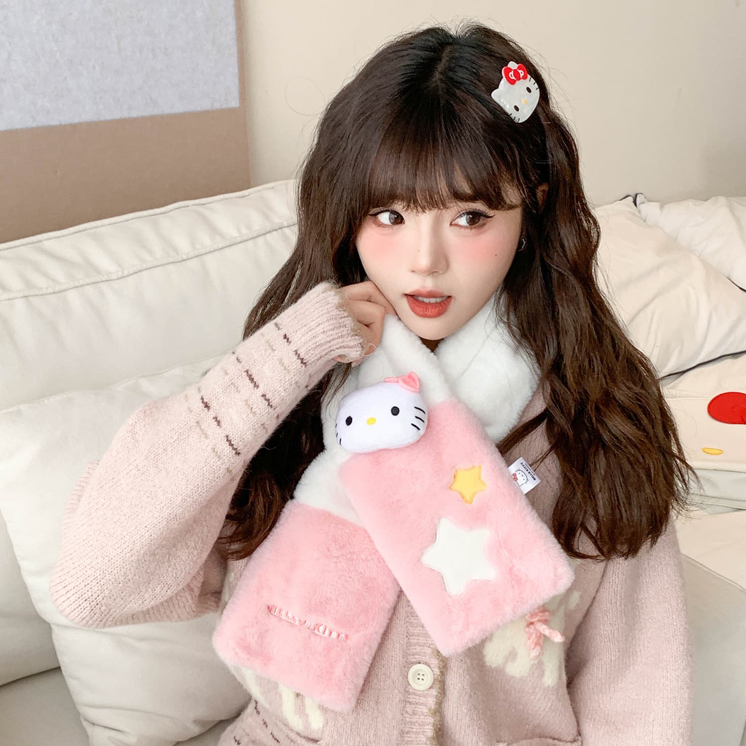 Шарф Sanrio Полиэстер Шарфы Женские - изображение 2