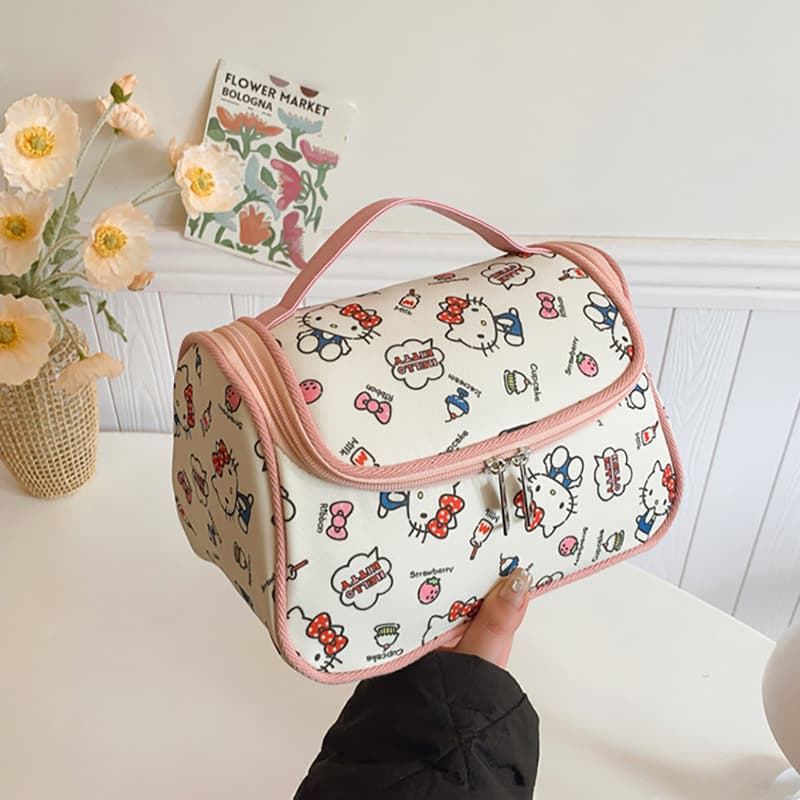 Сумка Sanrio Hello Kitty Холщовая косметичка Сумка Женская Синяя - изображение 5