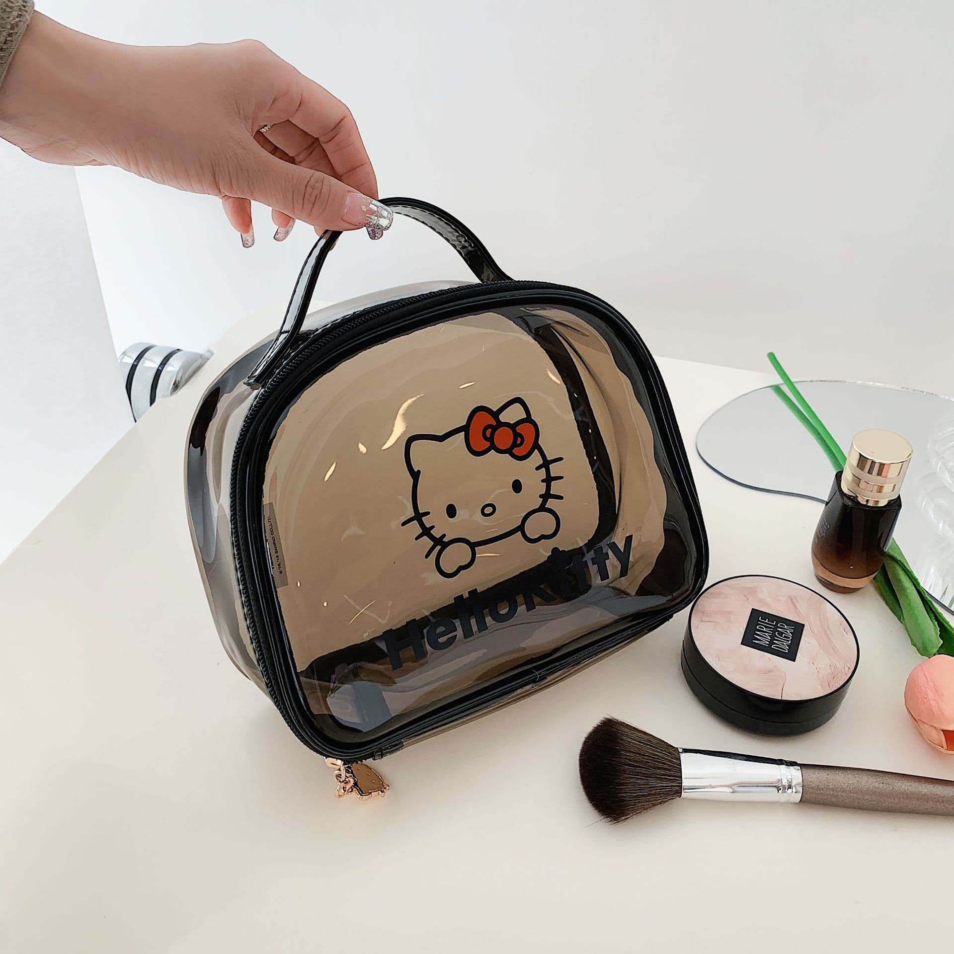 Sanrio Hello Kitty PVC Косметичка Женская Черная - изображение 4