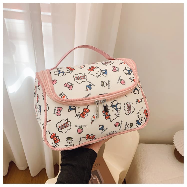 Сумка Sanrio Hello Kitty Холщовая косметичка Сумка Женская Синяя - изображение 3