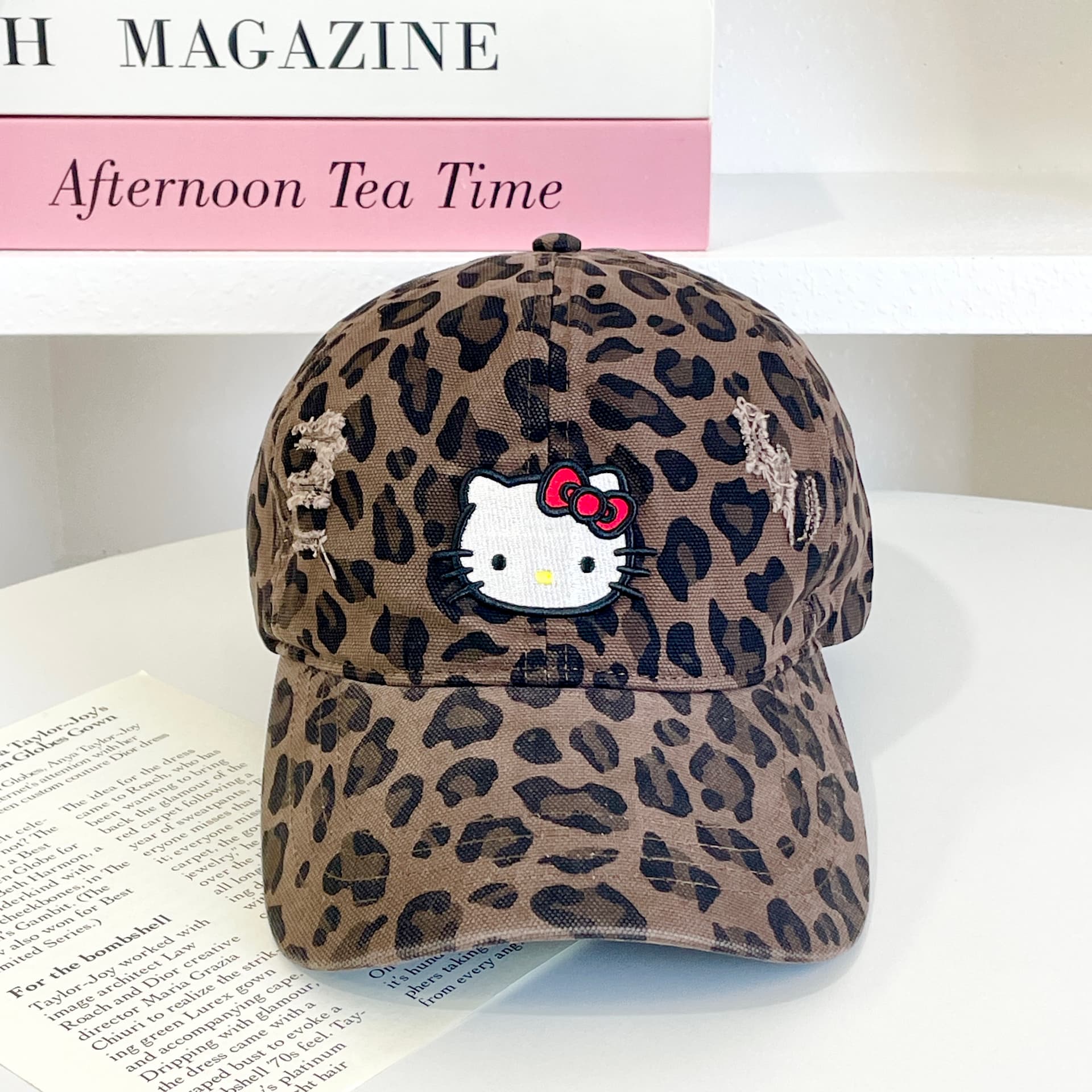 Кепка Sanrio x Hello Kitty Хлопковые кепки из хлопкового волокна унисекс - изображение 4