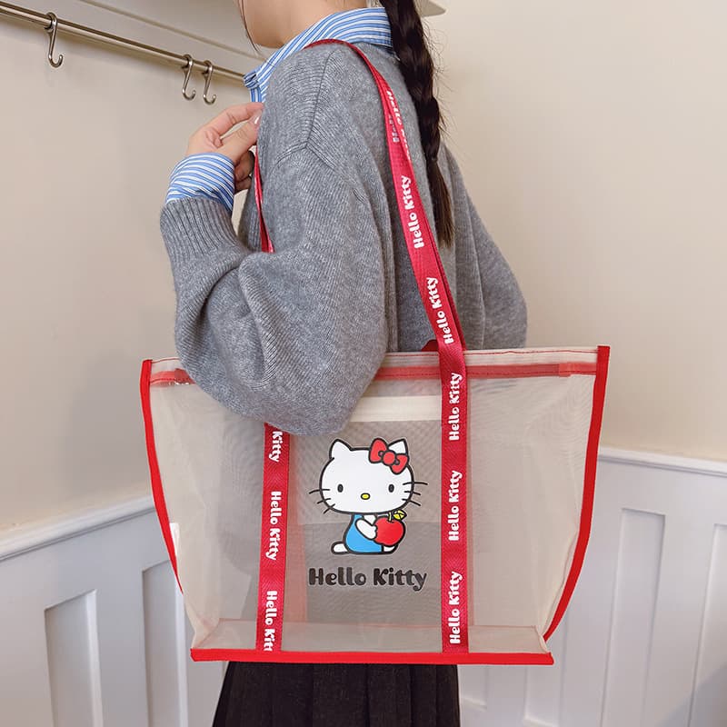 Сумка Sanrio Hello Kitty Полиэстеровая ткань Сумка Стандартная (Standard) Женская Красная - изображение 5
