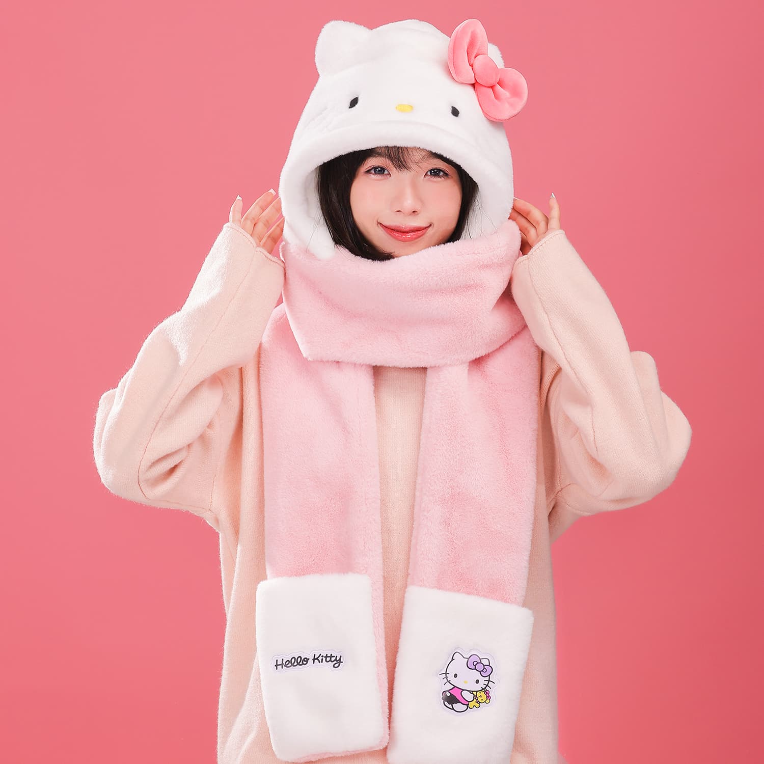 Sanrio Hangyodon Полиэстер Волокно Капюшоны и Плюшевые Шапки Унисекс - изображение 2