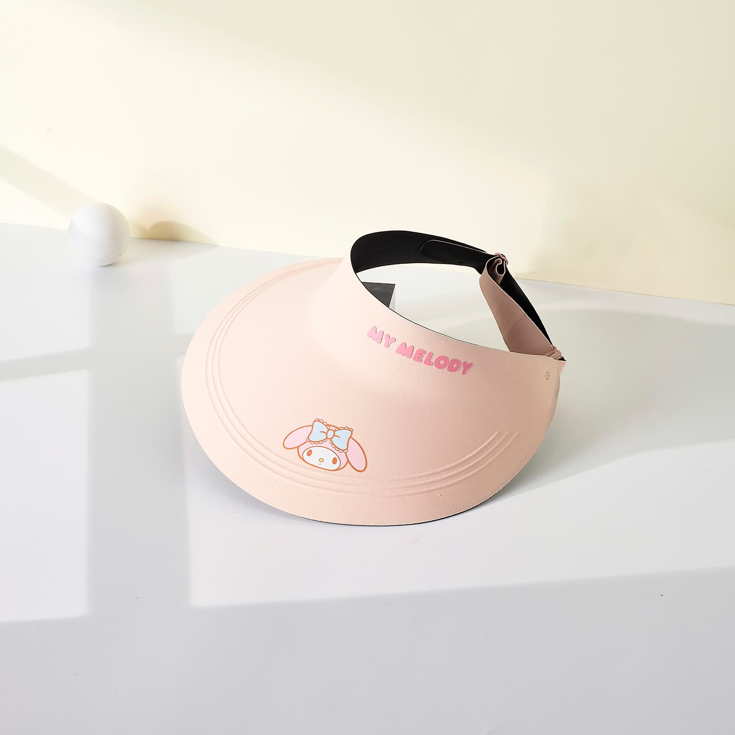 Sanrio My Melody Шляпа с принтом My Melody, милая и симпатичная, модная, универсальная, солнцезащитная, UV-защита, привлекательная, для школьников, 100% полиамид, детский - изображение 2