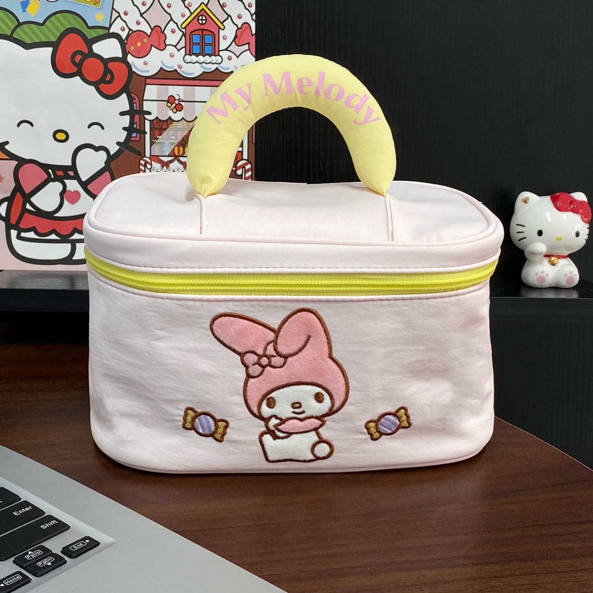 Sanrio Полиэстер Волокно Путешествие Хранение Сумка Женская Розовая - изображение 5