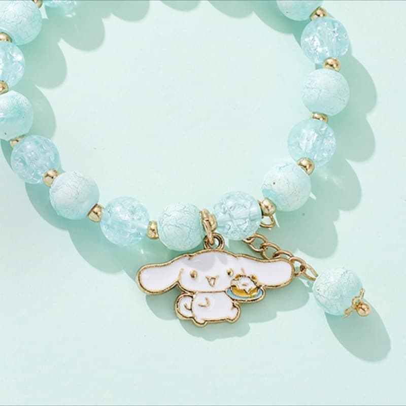 Sanrio X Синий Разноцветный Снег Эксклюзивный Изысканный Оригинальный Минималистичный Универсальный Милый Браслет Акриловые Бусины Принцесса В Бегах - изображение 8
