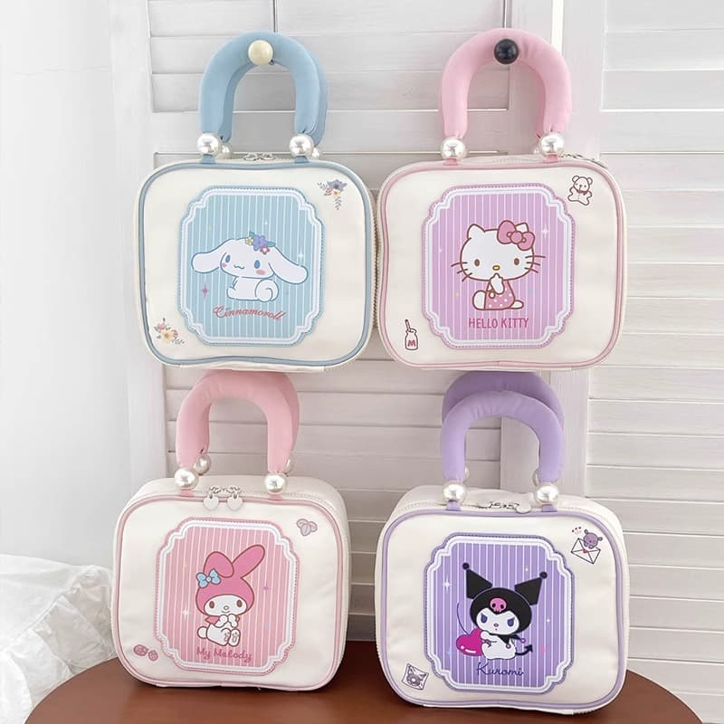 Sanrio Hello Kitty Полиэстер Волокно Косметичка Женская Многоцветная - изображение 2