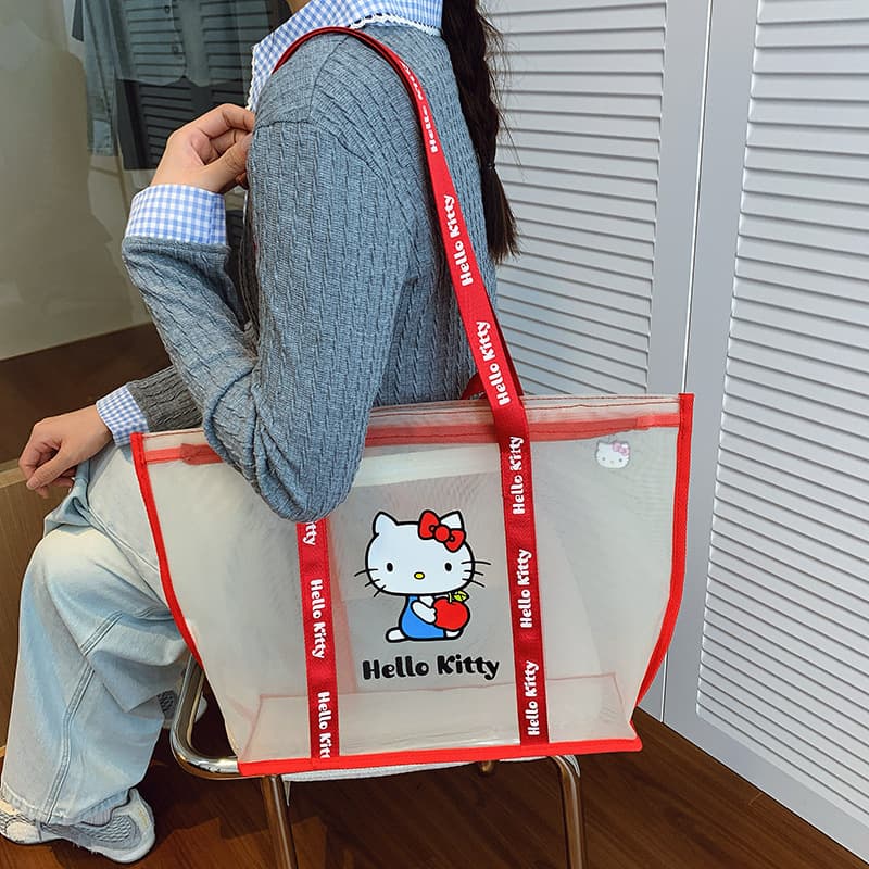 Сумка Sanrio Hello Kitty Полиэстеровая ткань Сумка Стандартная (Standard) Женская Красная - изображение 3