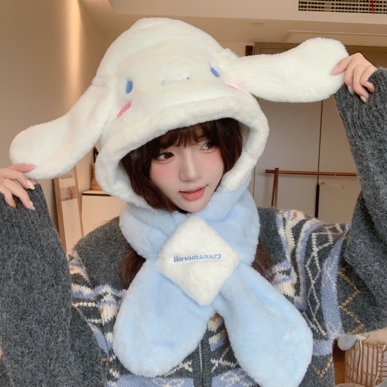 Sanrio Полиэстер Волокно Капюшоны и Плюшевые Шапки Унисекс - изображение 3
