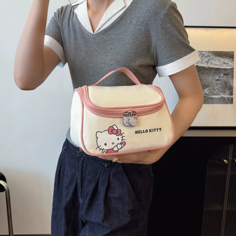 Sanrio Hello Kitty Холст Путешественный Сумка для Хранения Женская Белая - изображение 3