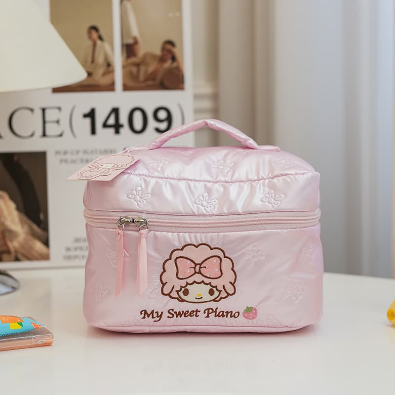 Sanrio Полиэстер Хлопок Смесь Путешествие Сумка для хранения Женская Розовая - изображение 4