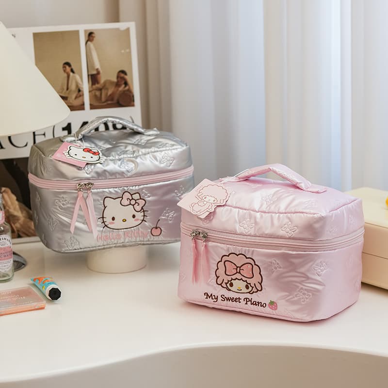 Sanrio Полиэстер Хлопок Смесь Путешествие Сумка для хранения Женская Розовая - изображение 5