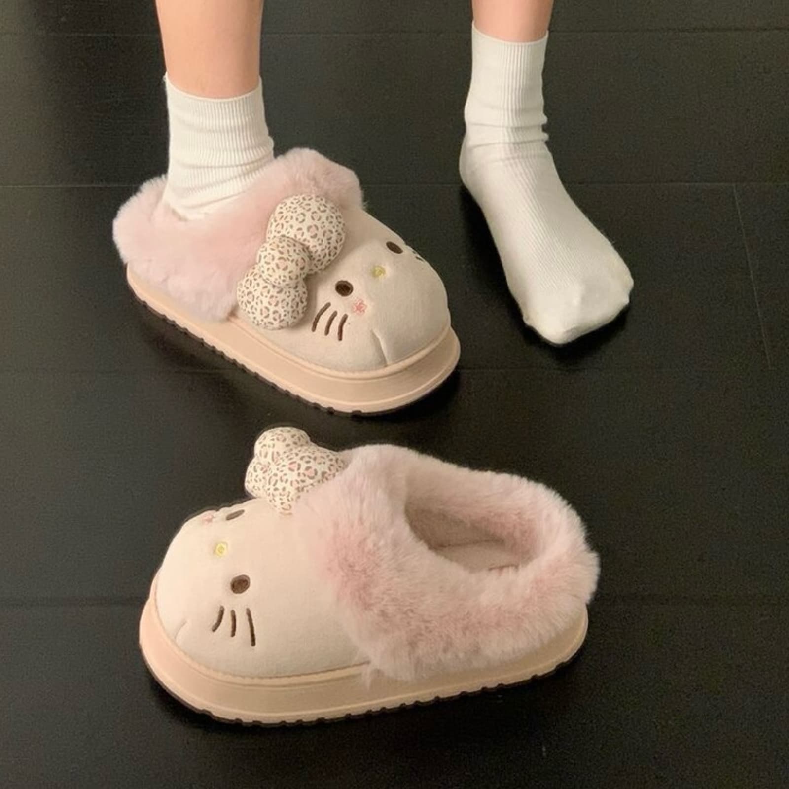Sanrio x Hello Kitty Хлопковое волокно Тапочки - изображение 3