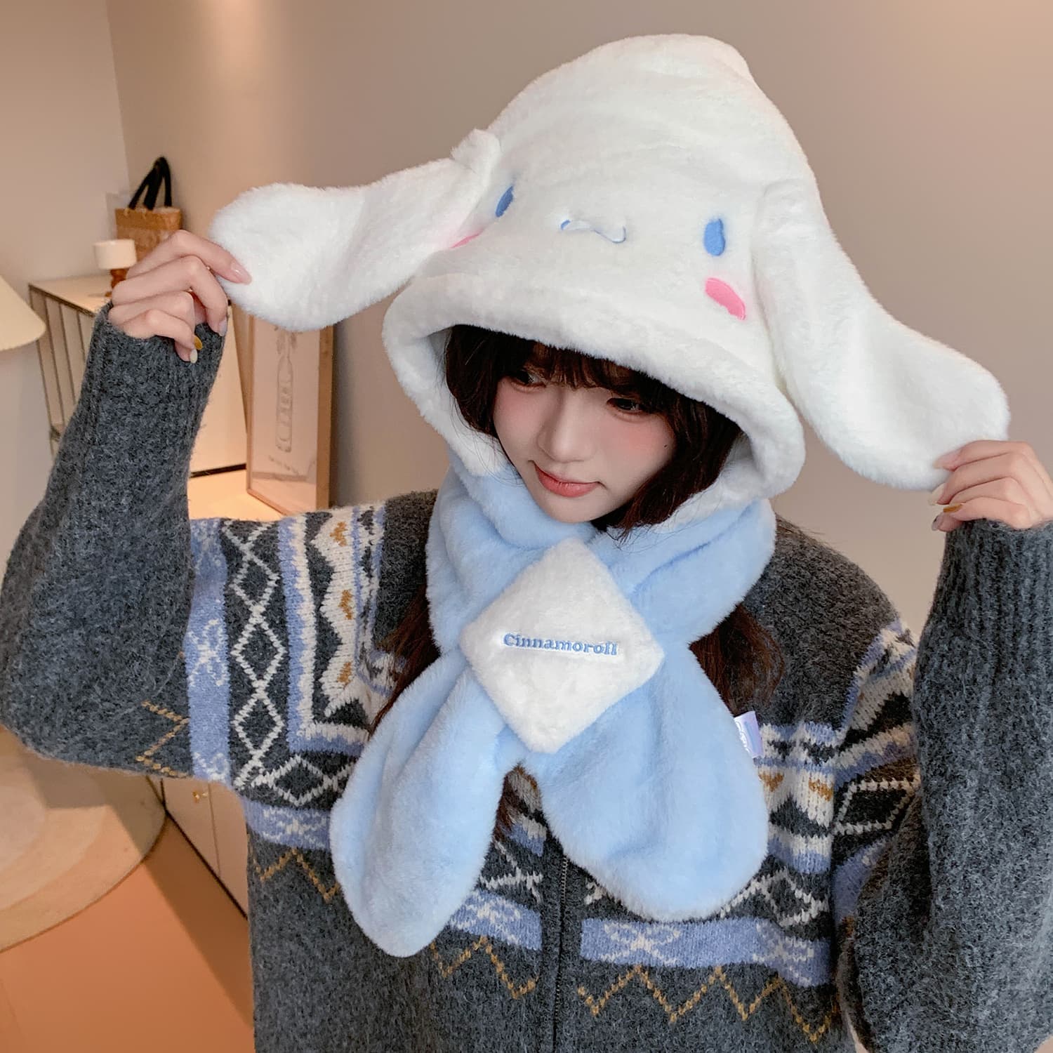 Sanrio Полиэстер Волокно Капюшоны и Плюшевые Шапки Унисекс - изображение 2