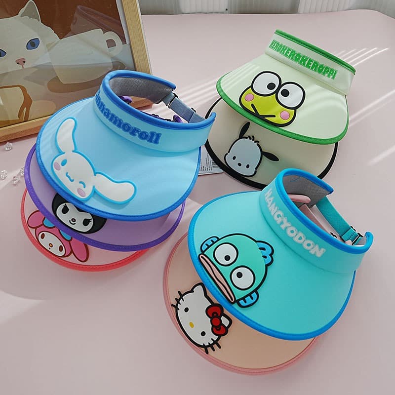 Sanrio Куроми милая большая солнцезащитная шляпа с UV-защитой, универсальная и модная, для путешествий, 100% полиамид, детская - изображение 3
