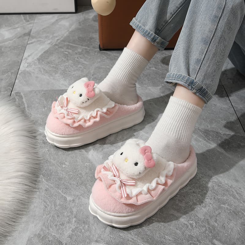 Sanrio x Hello Kitty Хлопковые Тапочки - изображение 2