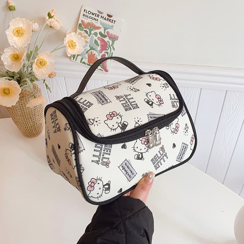 Сумка Санрио Цвет холста Makeup Bag Женские Черный - изображение 2