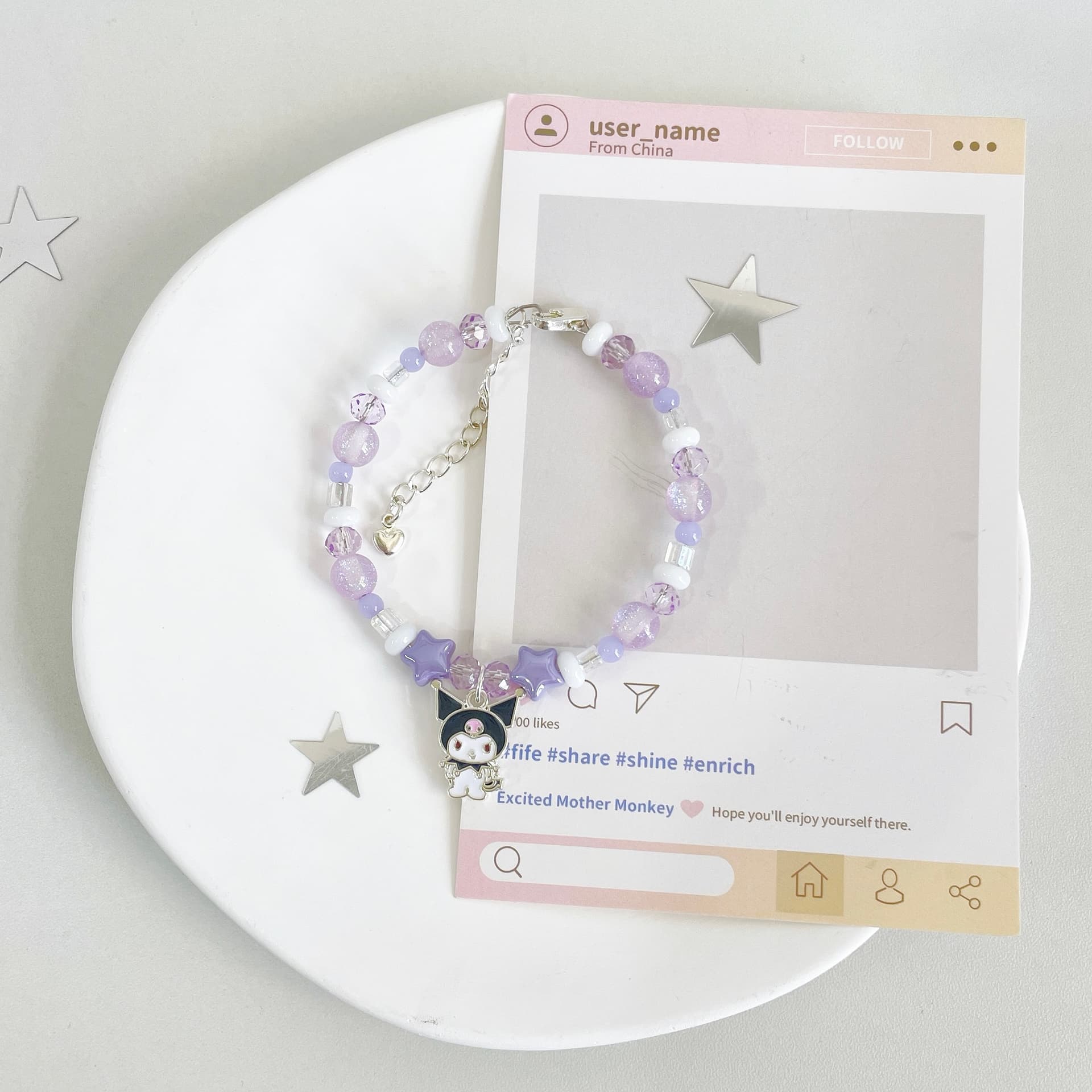 Браслет Sanrio Акриловые браслеты для женщин - изображение 5