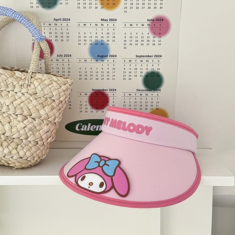 Санрио My Melody Полиэстеровые детские шляпы с защитой от солнца - изображение 6