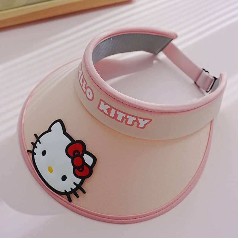 Sanrio Hello Kitty Милая и модная солнцезащитная шляпа с UV-защитой для детей, полиэстер - изображение 4