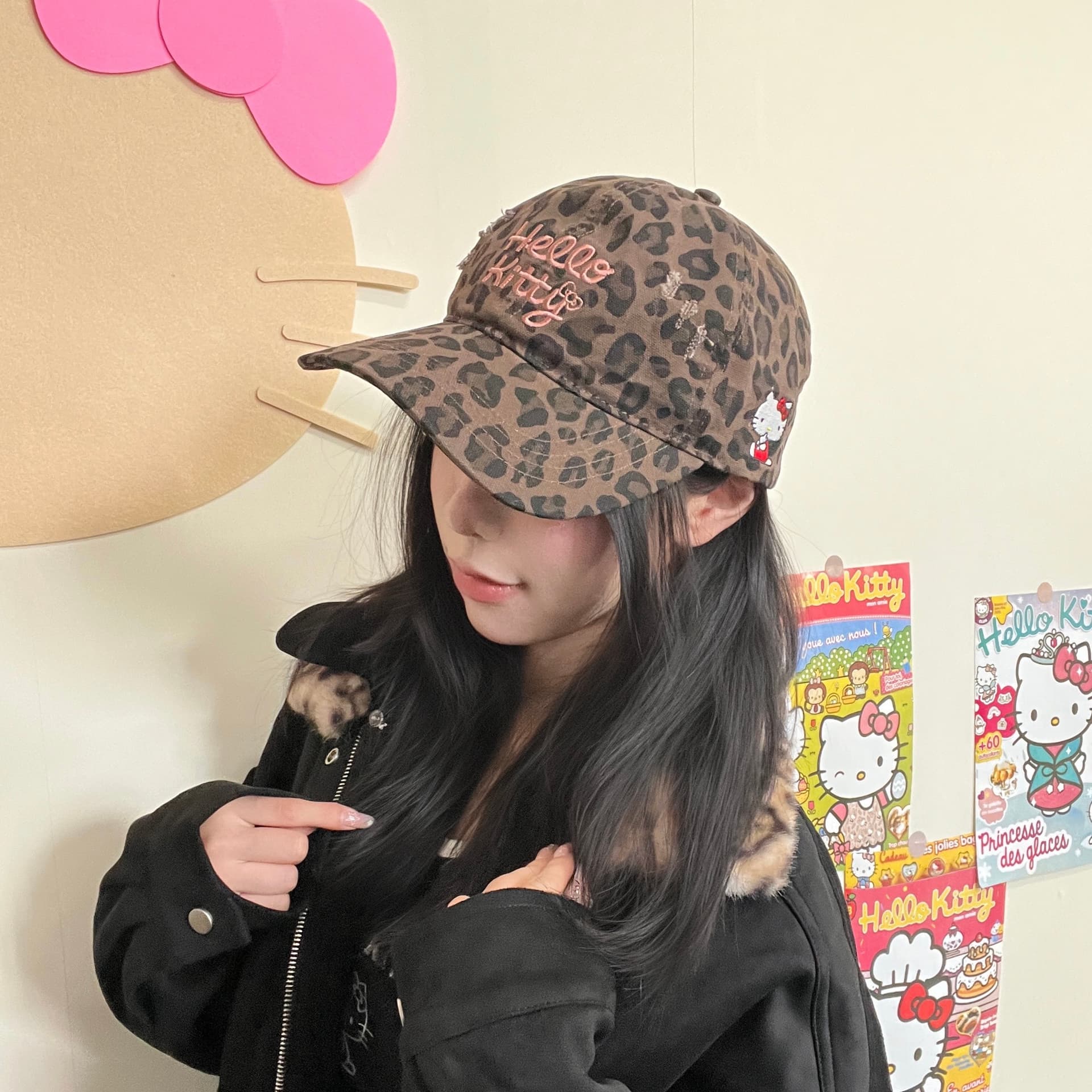 Кепка Sanrio x Hello Kitty Хлопковые Кепки Унисекс - изображение 2
