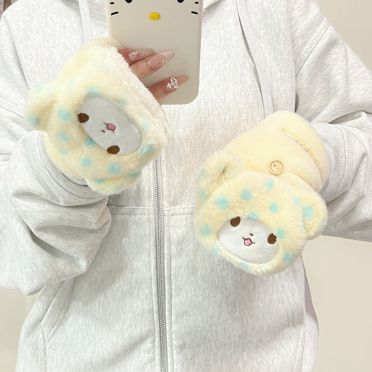 Sanrio Полиэстер Трикотаж Перчатки Унисекс - изображение 6