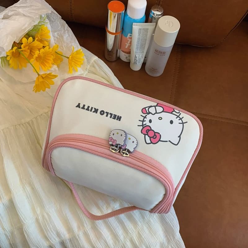 Sanrio Hello Kitty Холст Путешественный Сумка для Хранения Женская Белая - изображение 5