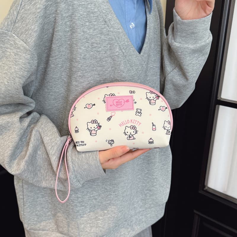 Sanrio Hello Kitty Холст Путешественный Сумка для хранения Женская Розовая - изображение 6
