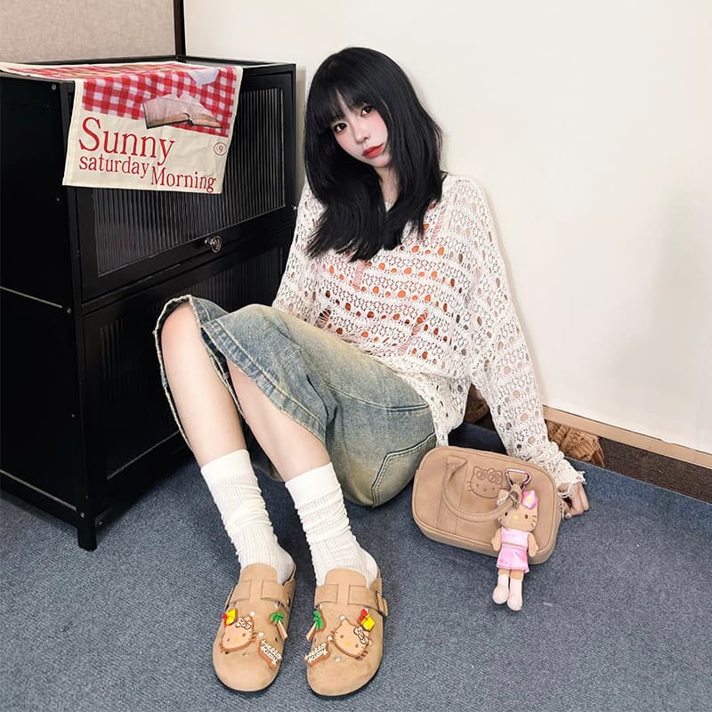 Сандалии Sanrio x Hello Kitty Дышащая обувь Birkenstock Женская - изображение 6