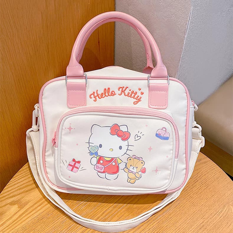 Сумка Sanrio Hello Kitty Милый и симпатичный Сумки Полиэстер Обычный размер Женский Экрю - изображение 5